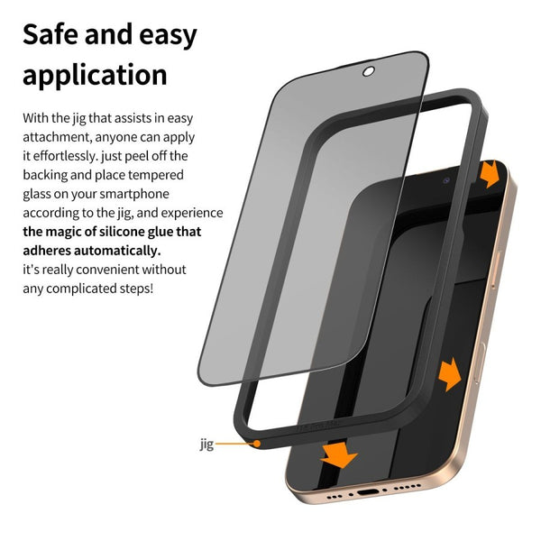 Araree Core Privacy Tempered Glass iPhone 16 Plus