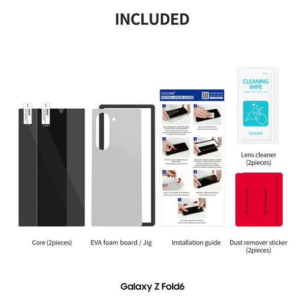 Araree Core Privacy Tempered Glass Galaxy Z Fold 6