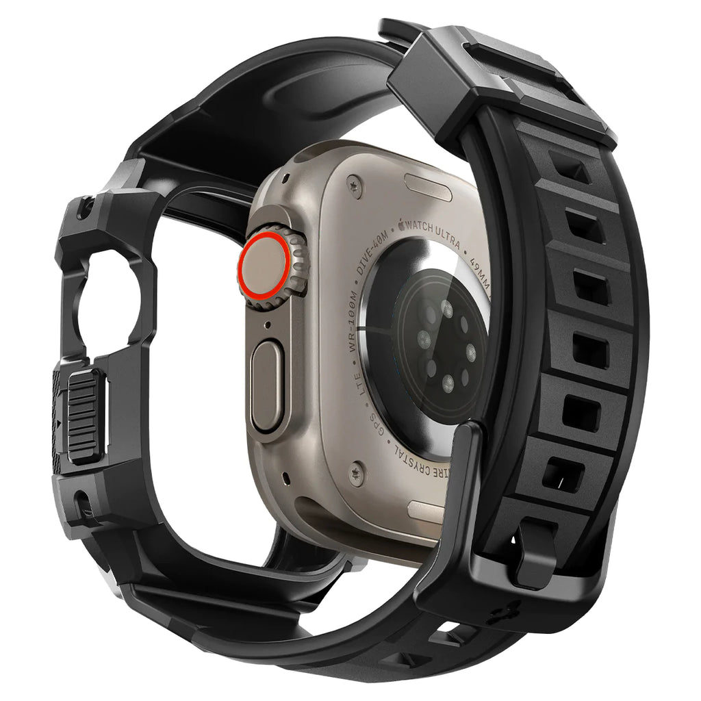 Amazon.com: Spigen Rugged Armor Designed for Apple Watch Case Series  9/8/SE2/7/6/SE/5/4 45mm/44mm - Black : Cell Phones & Accessories