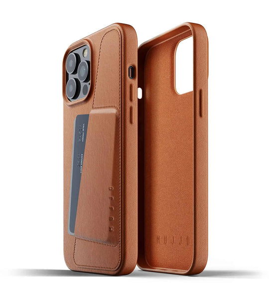 Mujjo Full Leather Wallet Case iPhone 13 Pro Max