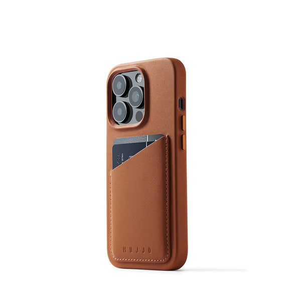 Mujjo Full Leather Wallet Case iPhone 14 Pro