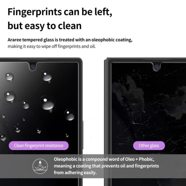 Araree Core Privacy Tempered Glass Galaxy Z Fold 6 (2 Pack) - Image 3