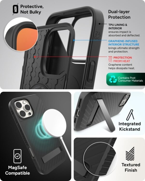 ZAGG Denali Snap with Kickstand Case iPhone 16 Pro Max - Image 5