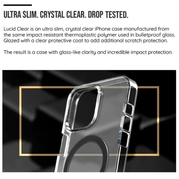 Caudabe Lucid Clear Case iPhone 15 Pro - Image 5