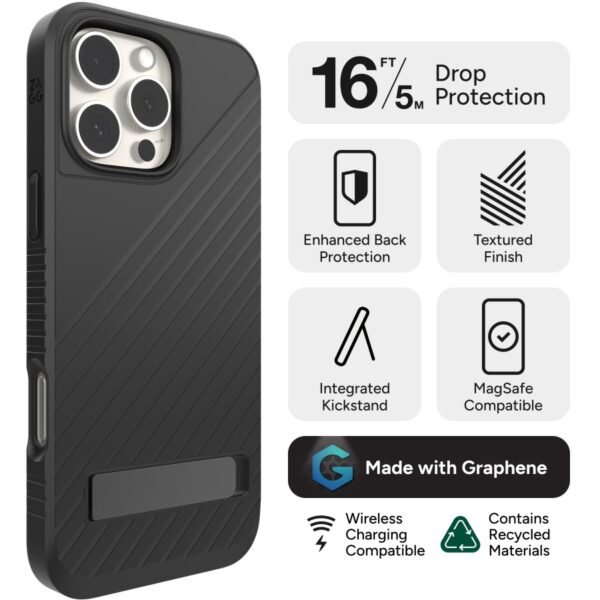 ZAGG Denali Snap with Kickstand Case iPhone 16 Pro Max - Image 3