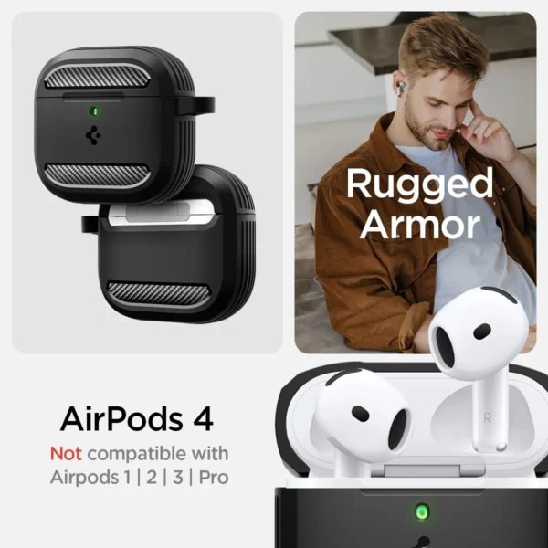 Spigen Rugged Armor Case Airpods 4 / 4 ANC - Image 7