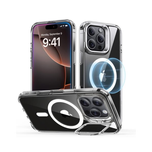 ESR Classic Hybrid with Stash Stand (HaloLock) Case iPhone 16 Pro Max