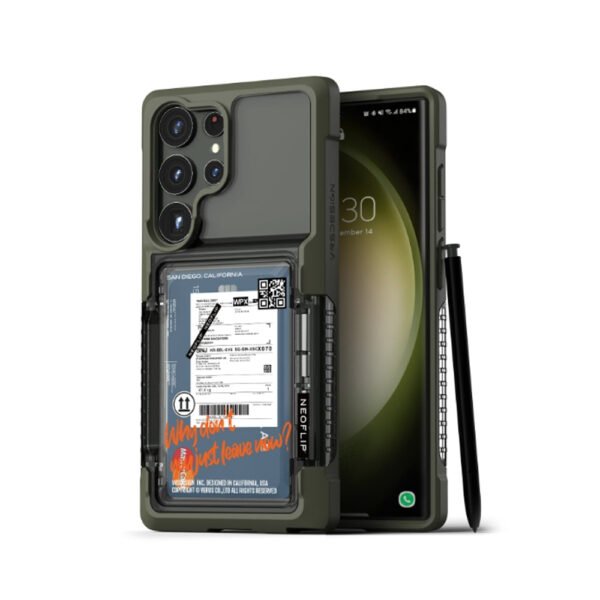 VRS Design Neo Flip Travel Passport Case Galaxy S23 Ultra - Image 2