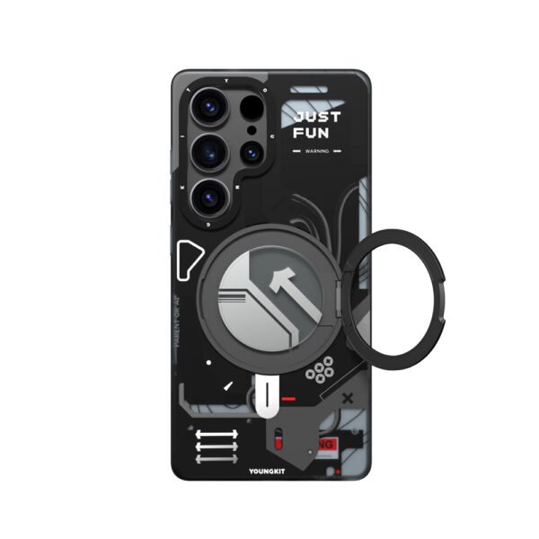 Youngkit Cyberpunk 360° Spin Magnetic Stand Case Galaxy S25 Ultra