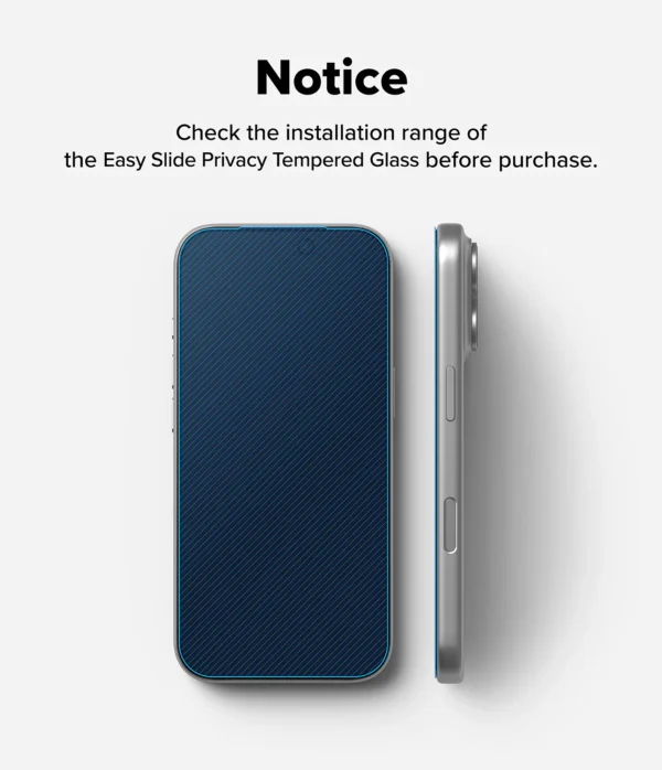 Ringke Easy Slide Privacy Tempered Glass iPhone 17 Pro Max (2 Pack) - Image 12