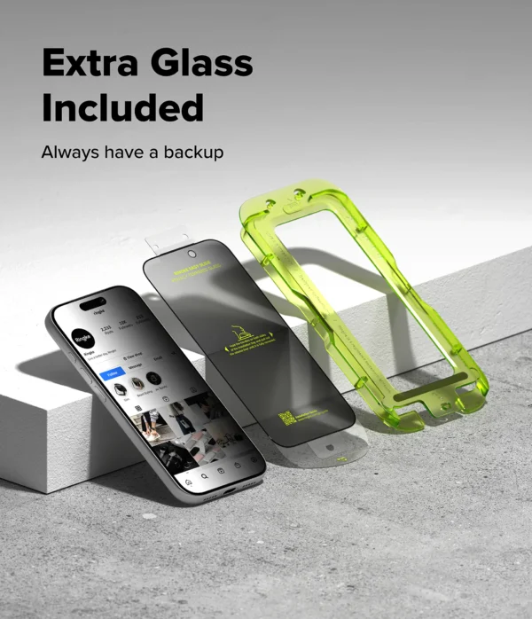 Ringke Easy Slide Privacy Tempered Glass iPhone 17 Pro Max (2 Pack) - Image 5