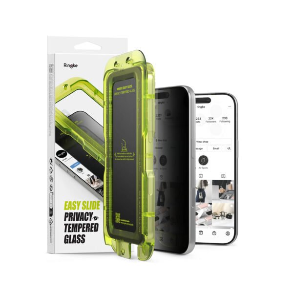 Ringke Easy Slide Privacy Tempered Glass iPhone 17 Pro Max (2 Pack)