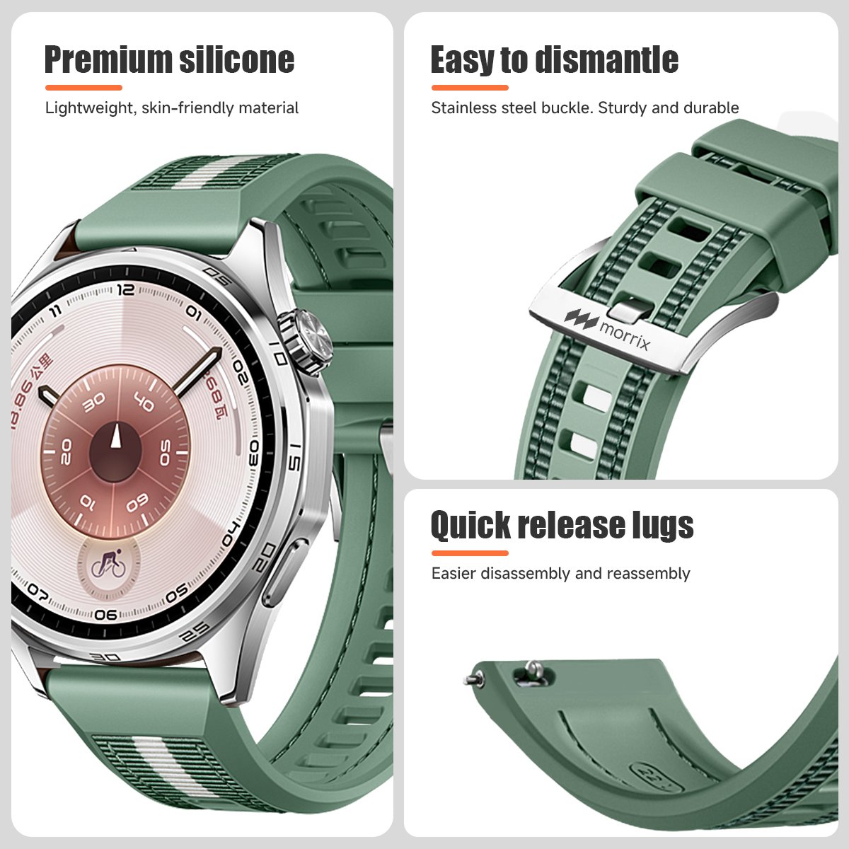 Morrix Velocity Band Quick Release 22mm for Most Smartwatches - Image 5